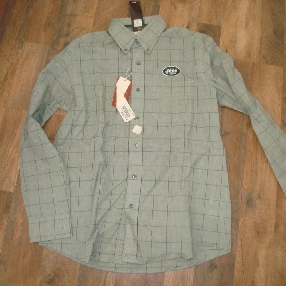 NEW YORK JETS‎ DRESS SHIRT LONG SLEEVE DEADSTOCK